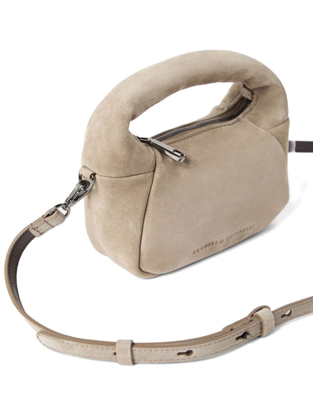 padded suede mini bag - 5