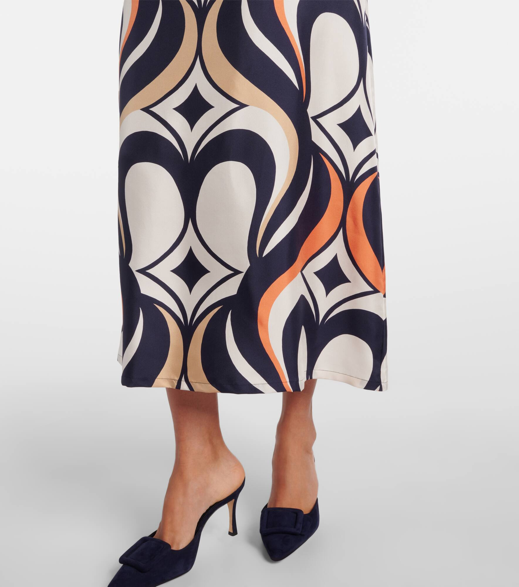 Chemise Swing printed silk shirt dress - 6