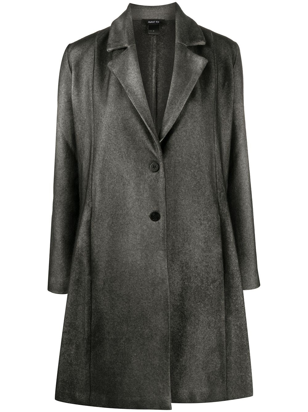 single-breasted tailored coat - 1