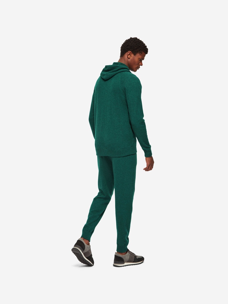 Men's Hoodie Finley Cashmere Dark Green Heather - 4