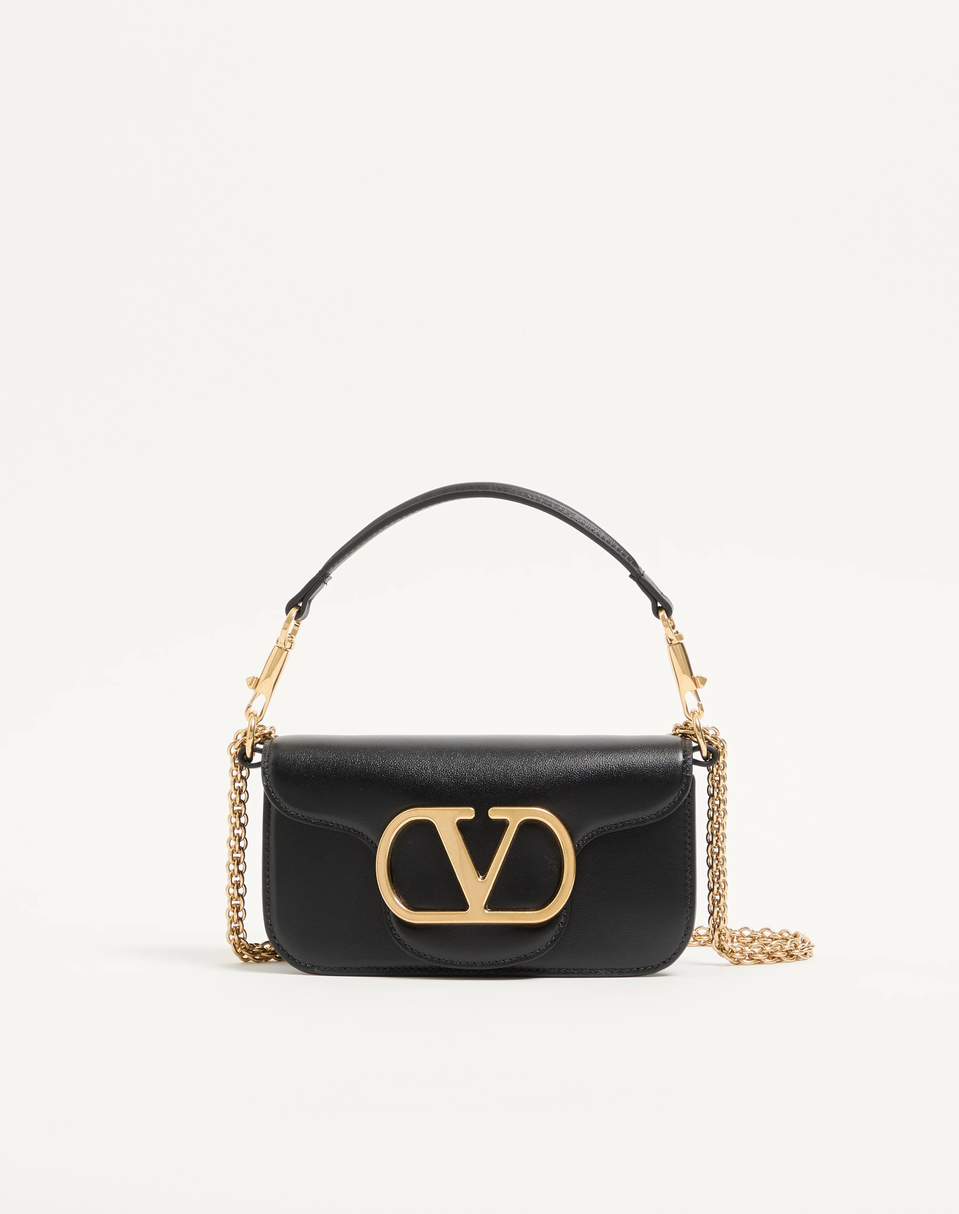 VALENTINO GARAVANI LOCÒ SMALL SHOULDER BAG IN CALFSKIN - 1