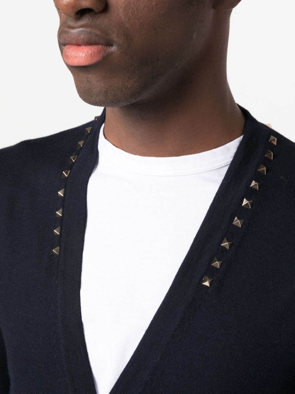 Rockstud-embellished wool cardigan - 5