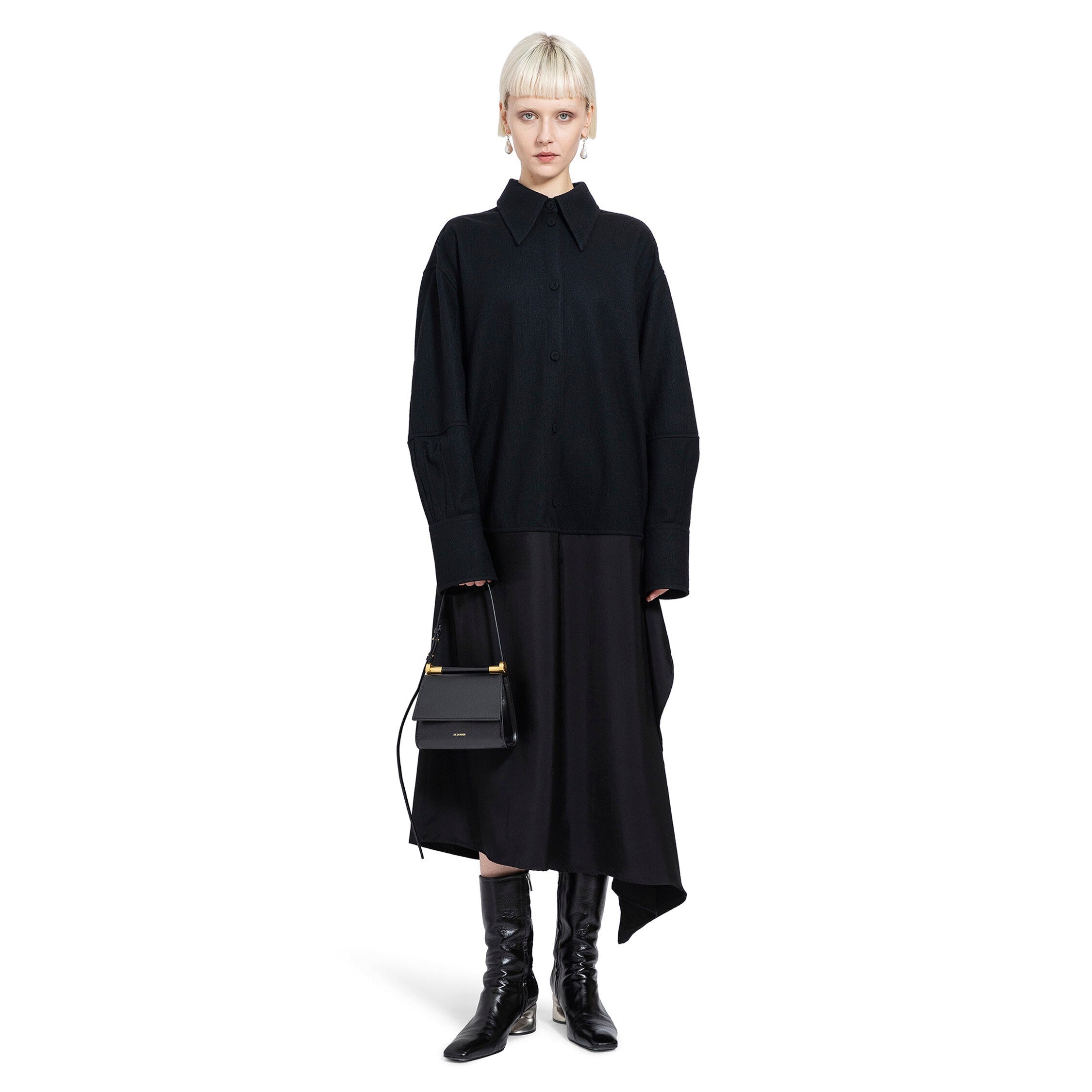 JIL SANDER WOMAN BLACK DRESSES - 4