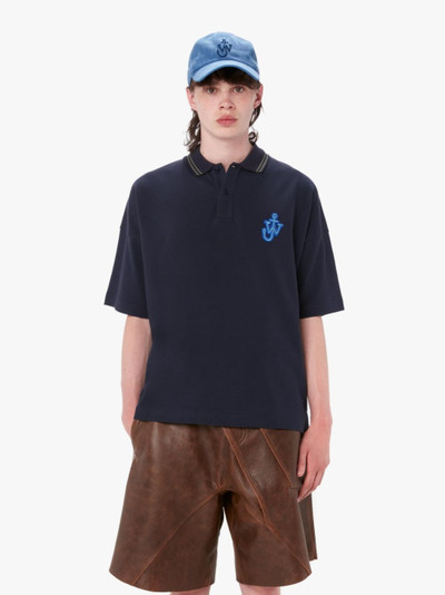 JW Anderson ANCHOR PATCH SHORT SLEEVE POLO outlook
