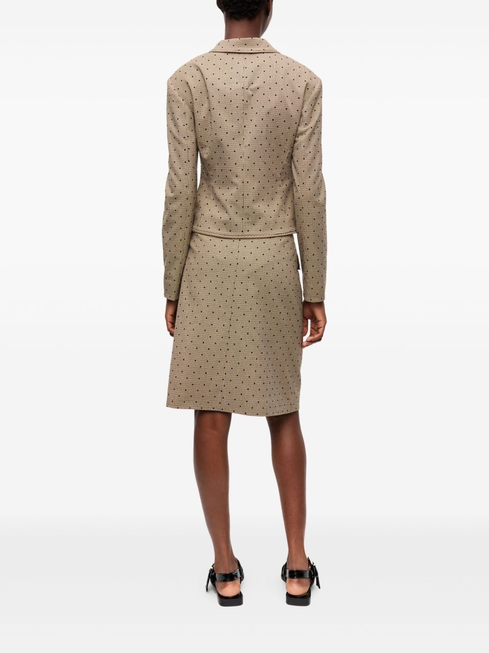 polka dot-print blazer - 3