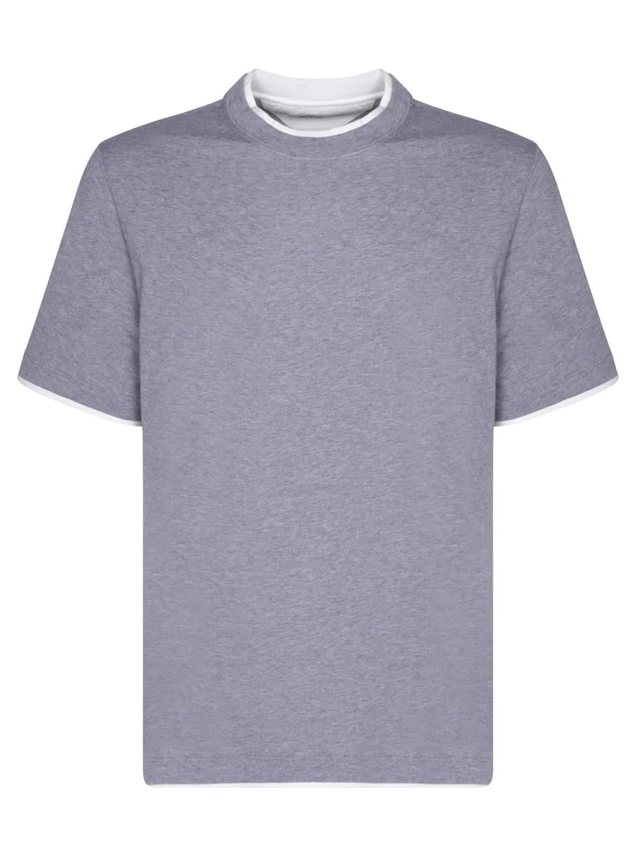 Brunello Cucinelli LAYERED-EFFECT T-SHIRT - 1