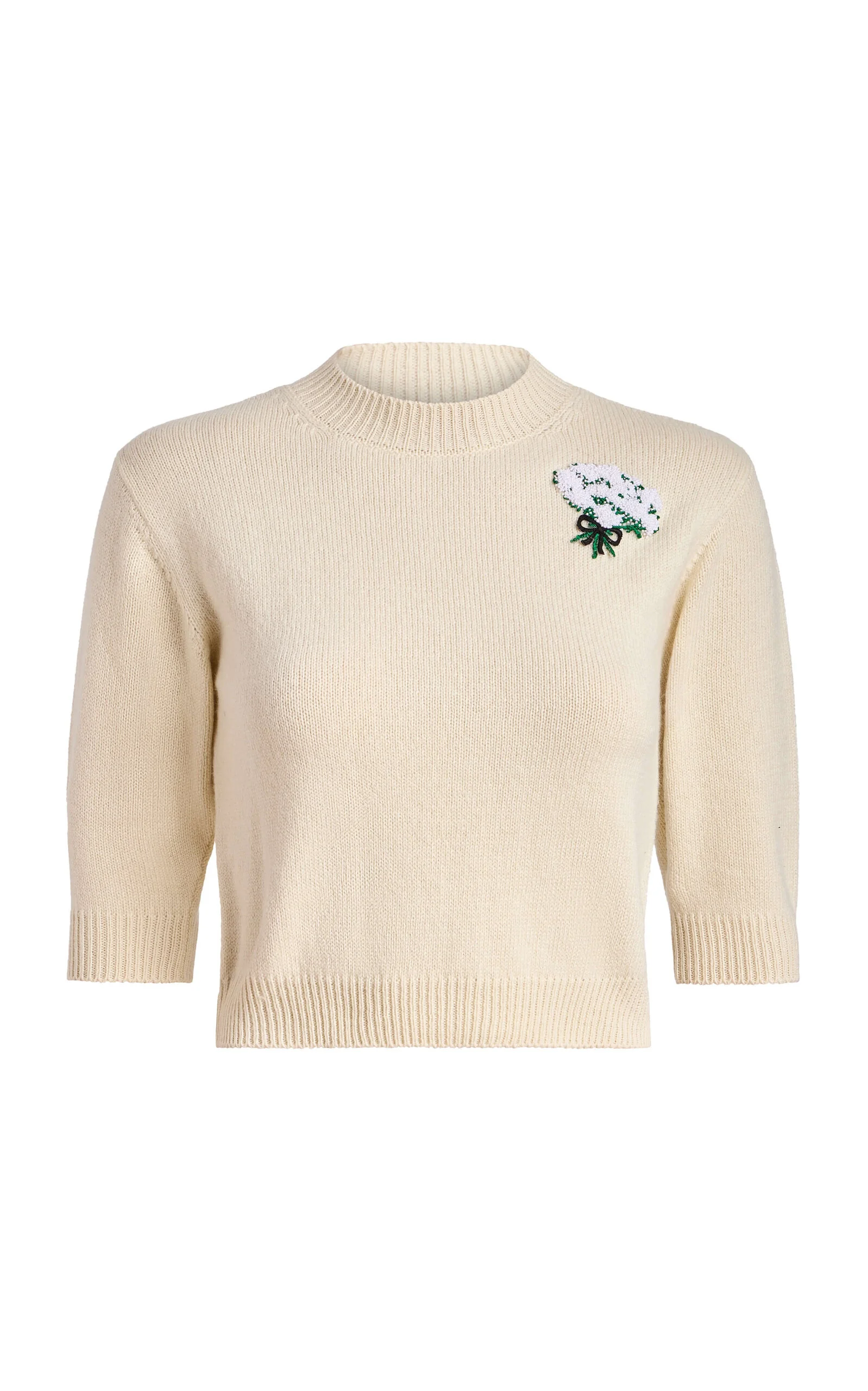 Posy Floral Cashmere Sweater - 1