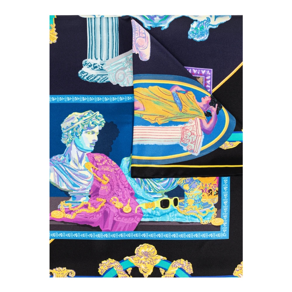 SILK SCARF WITH VERSACE GALLERY PRINT - 5