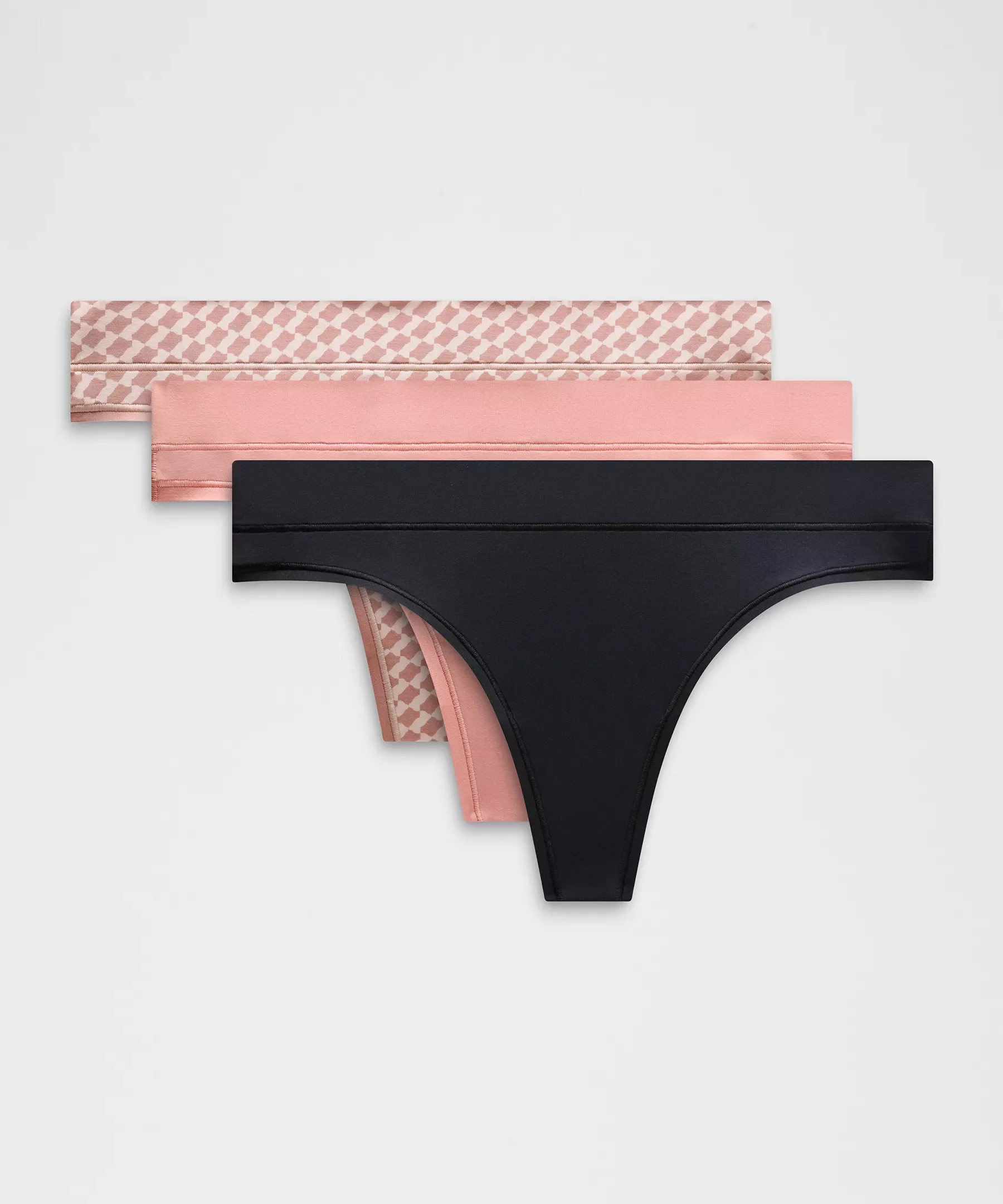 UnderEase Mid-Rise Thong Underwear *3 Pack - 1