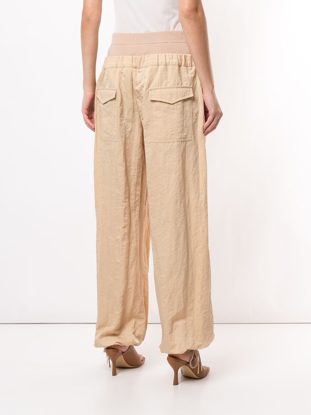 layered waistband trousers - 4