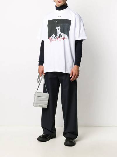 MSGM photographic print T-shirt outlook