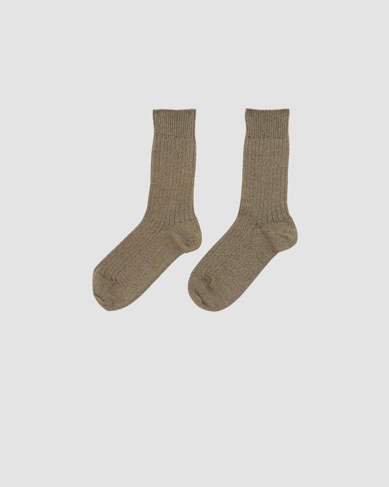Rib Overankle Socks - Organic Cotton Rib - 4