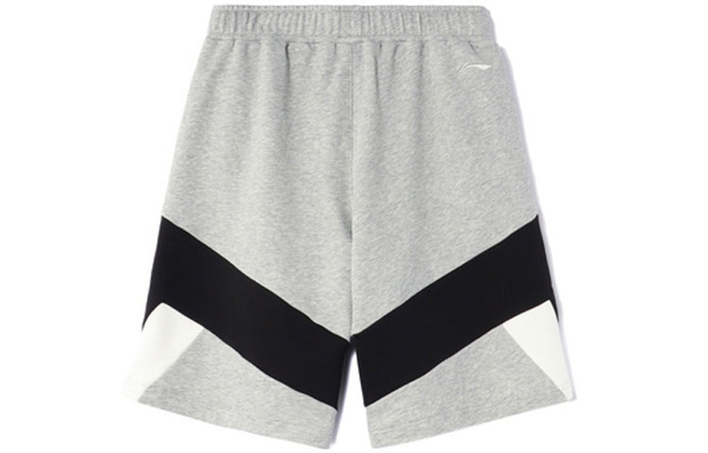 Li-Ning Li-Ning Color Block Graphic Shorts 'Grey Black' AKSR569-2 outlook