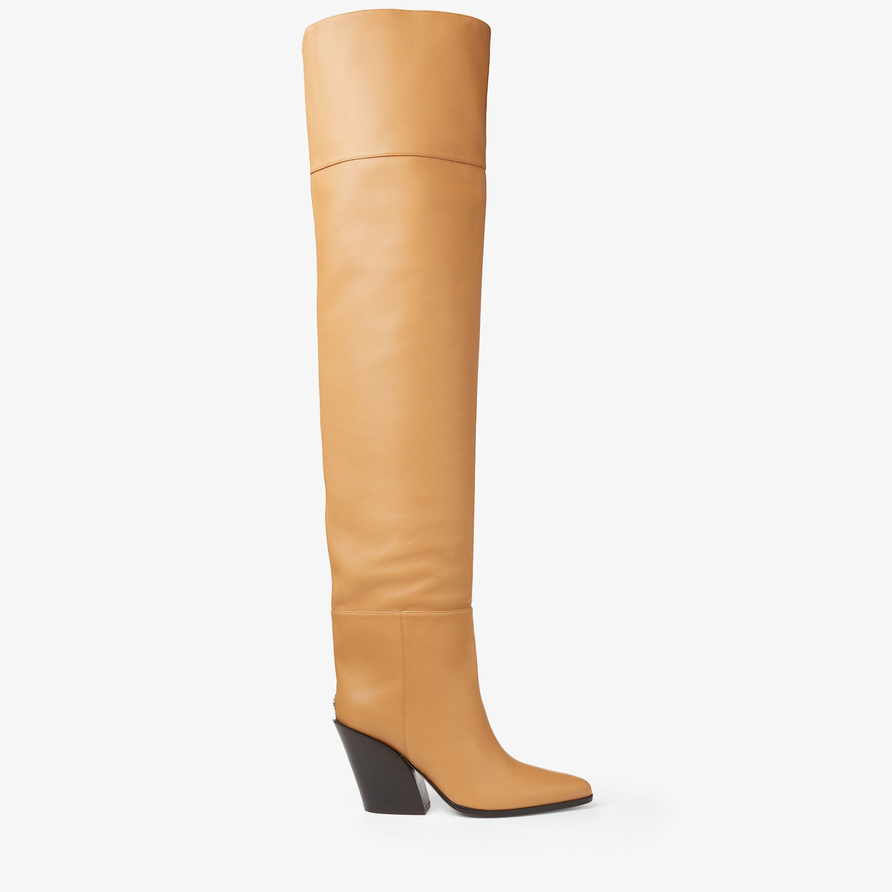 Maceo Over The Knee 85
Caramel Smooth Leather Over-The-Knee Boots - 1