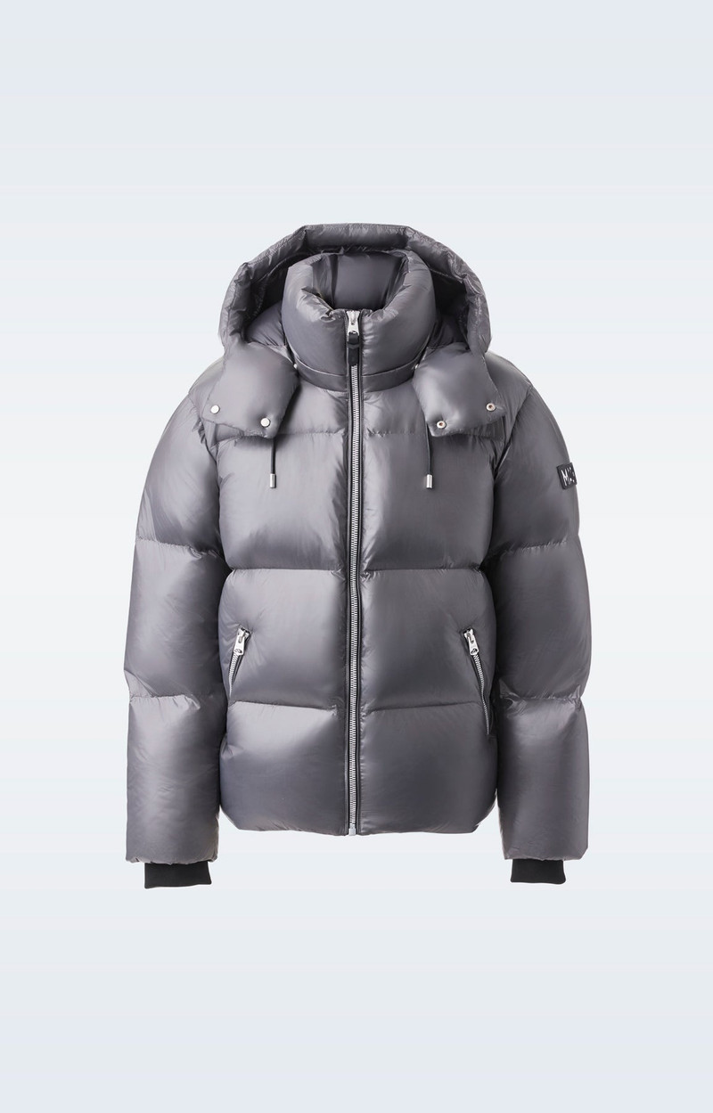 KENT-Z lustrous down jacket with hood 1