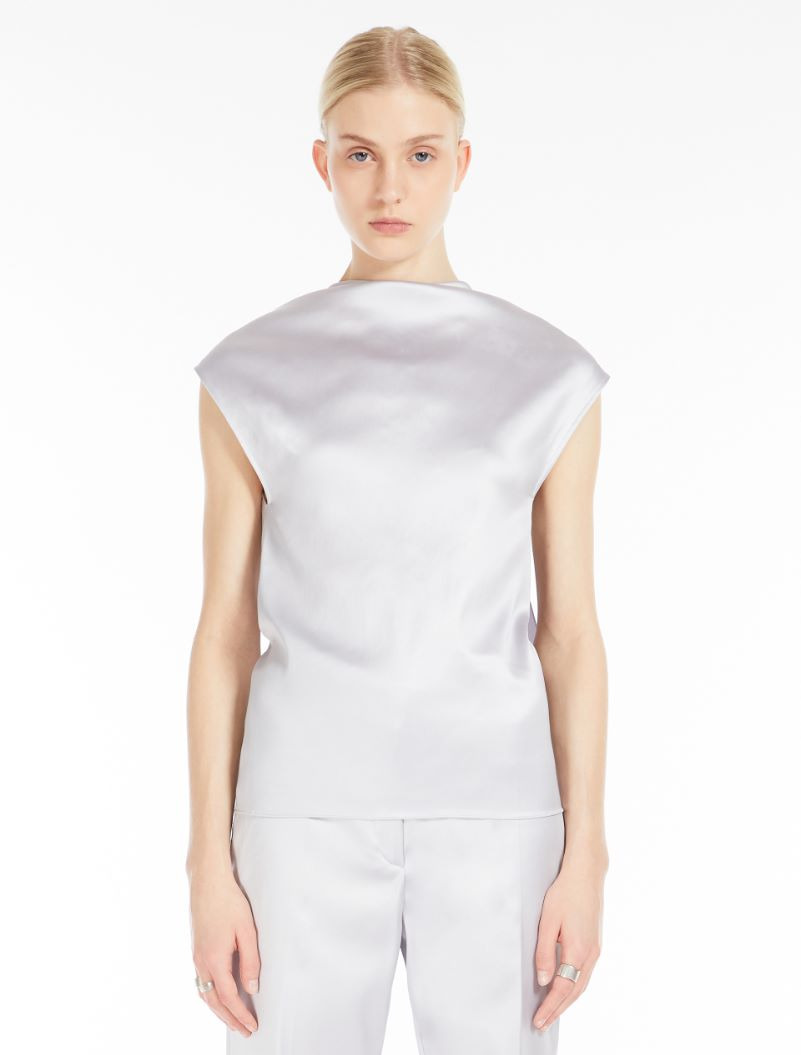Draped sleeveless top - RUNWAY - 3