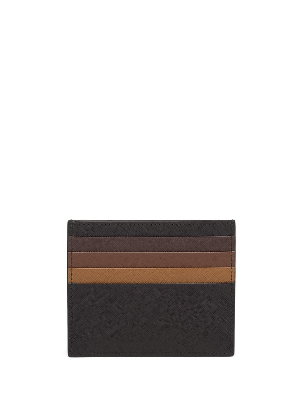 Saffiano leather colour-block cardholder - 2