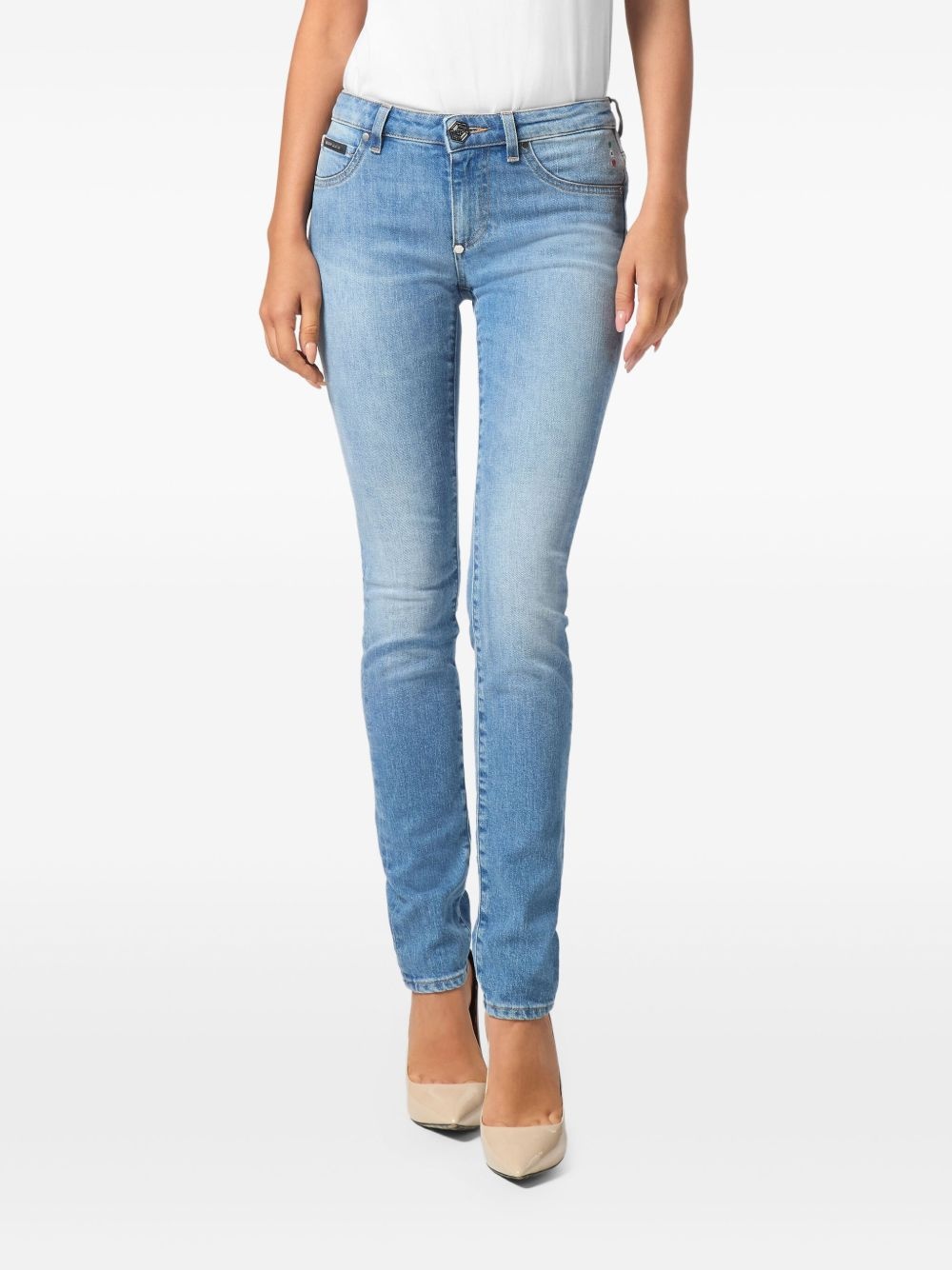 logo-patch jeans - 2