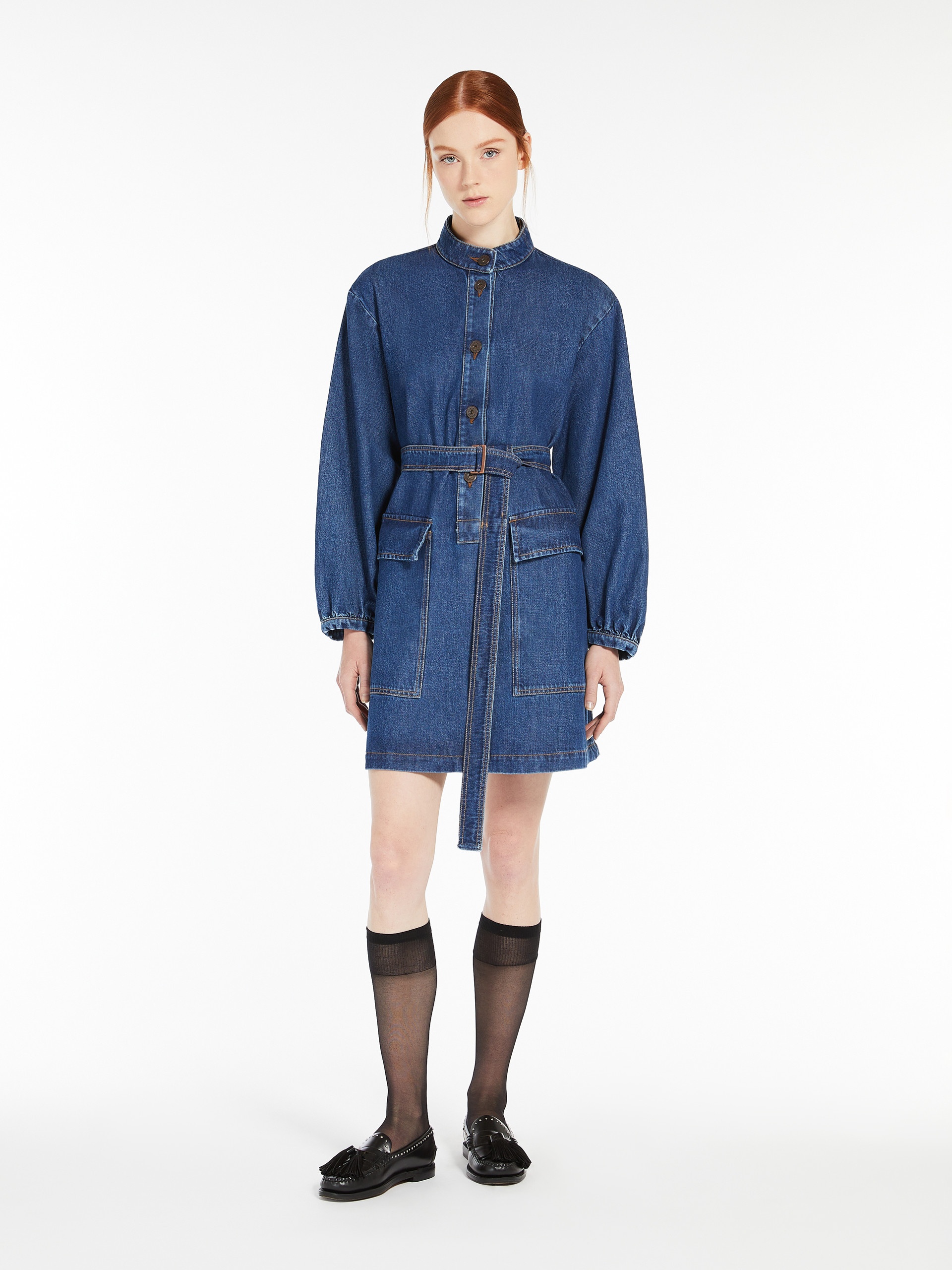 EURO Belted denim dress - 2
