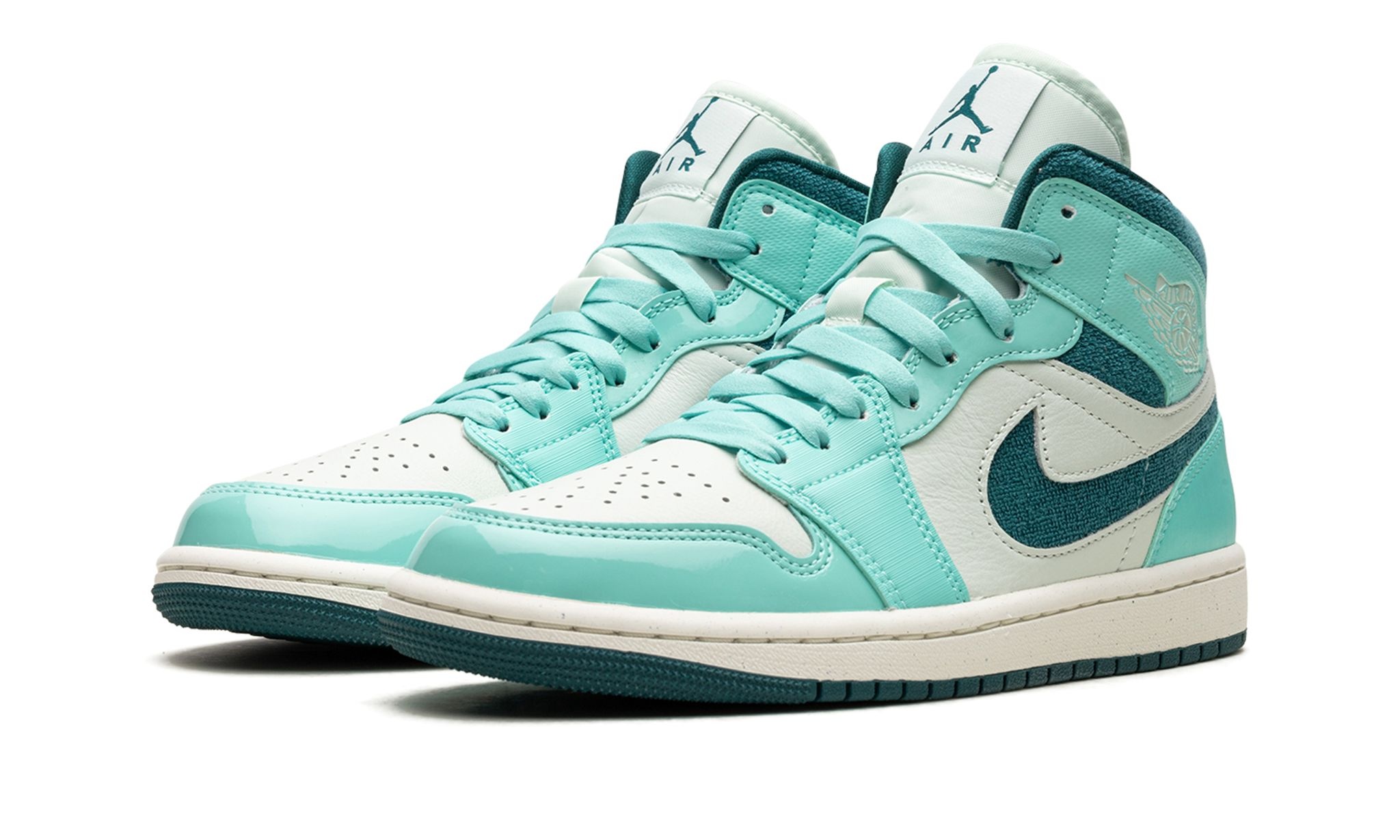 AIR JORDAN 1 MID SE WMNS "Bleached Turquoise" - 2