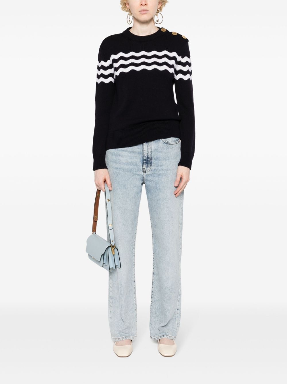 Wave knitted jumper - 2