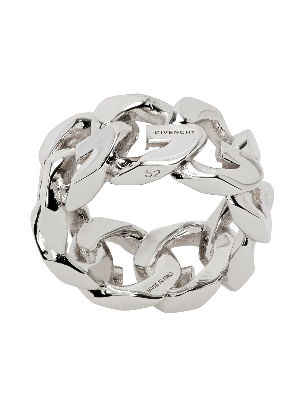 Silver G Chain Ring - 1