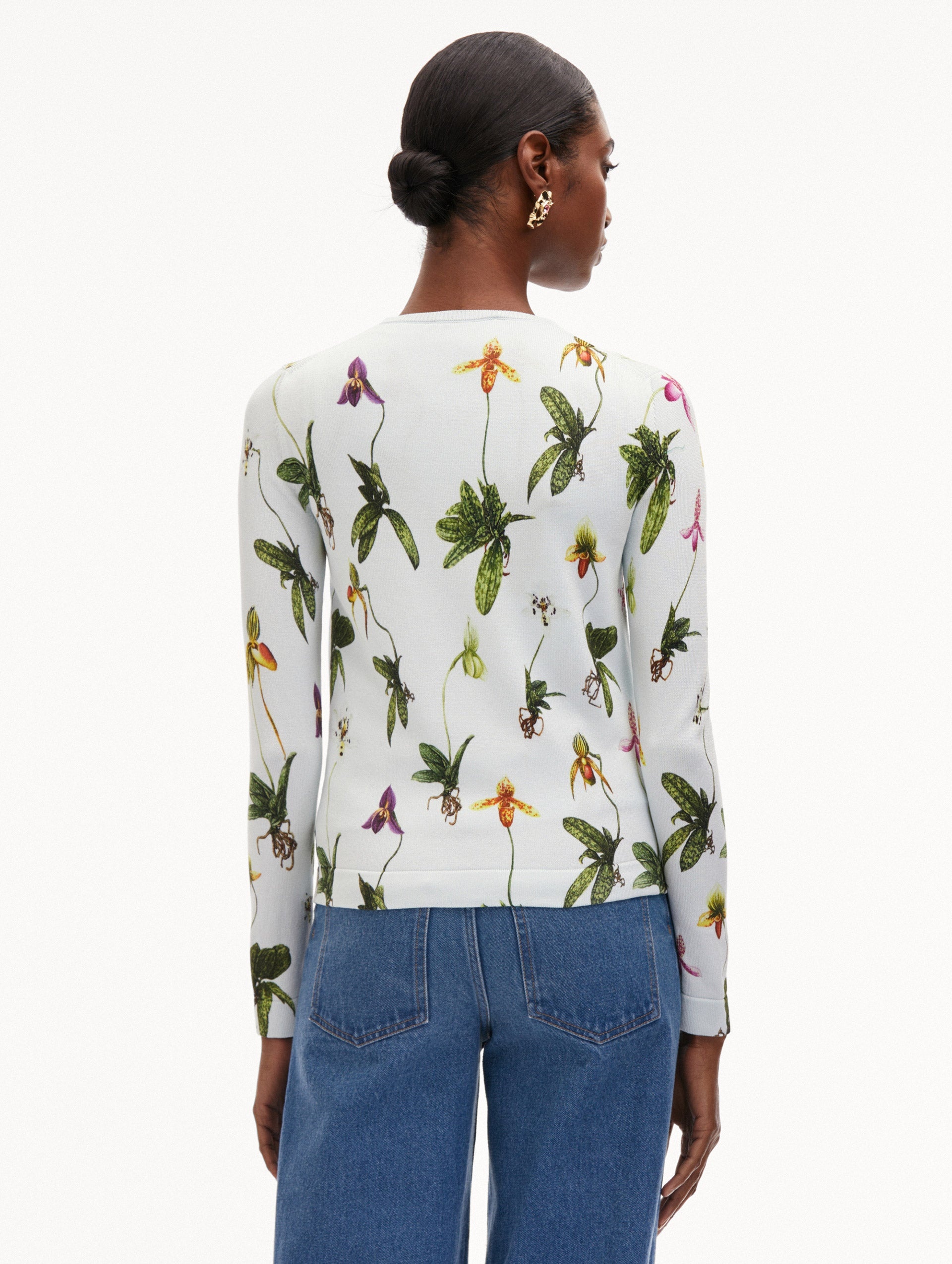 ORCHID PRINTED CARDIGAN - 4