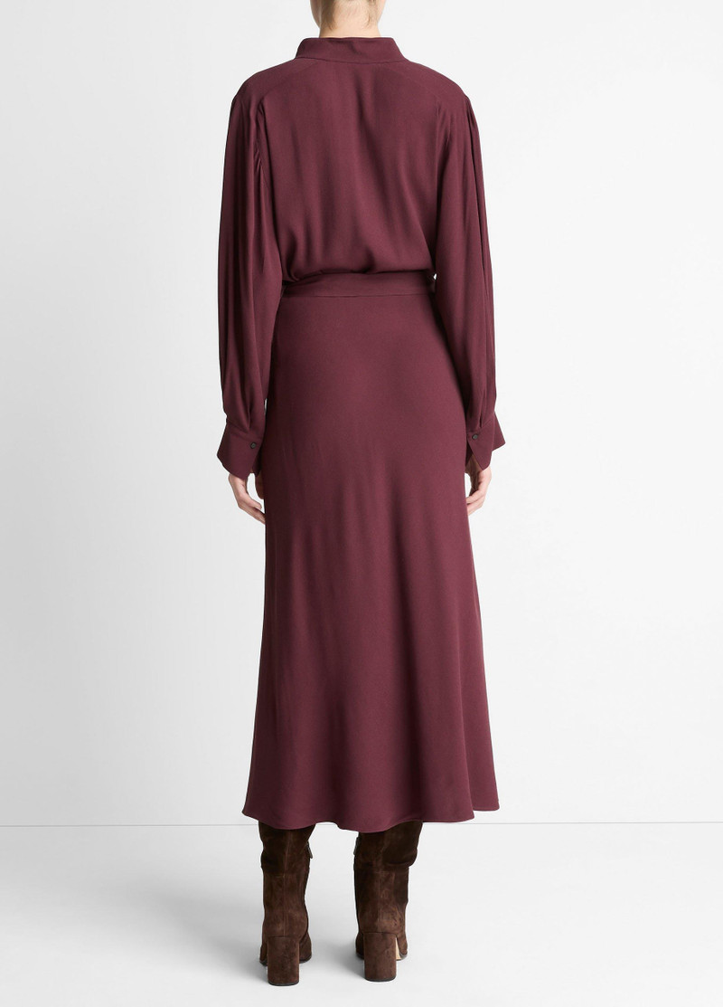 Vince Crepe Collar-Stand Shirt Dress outlook