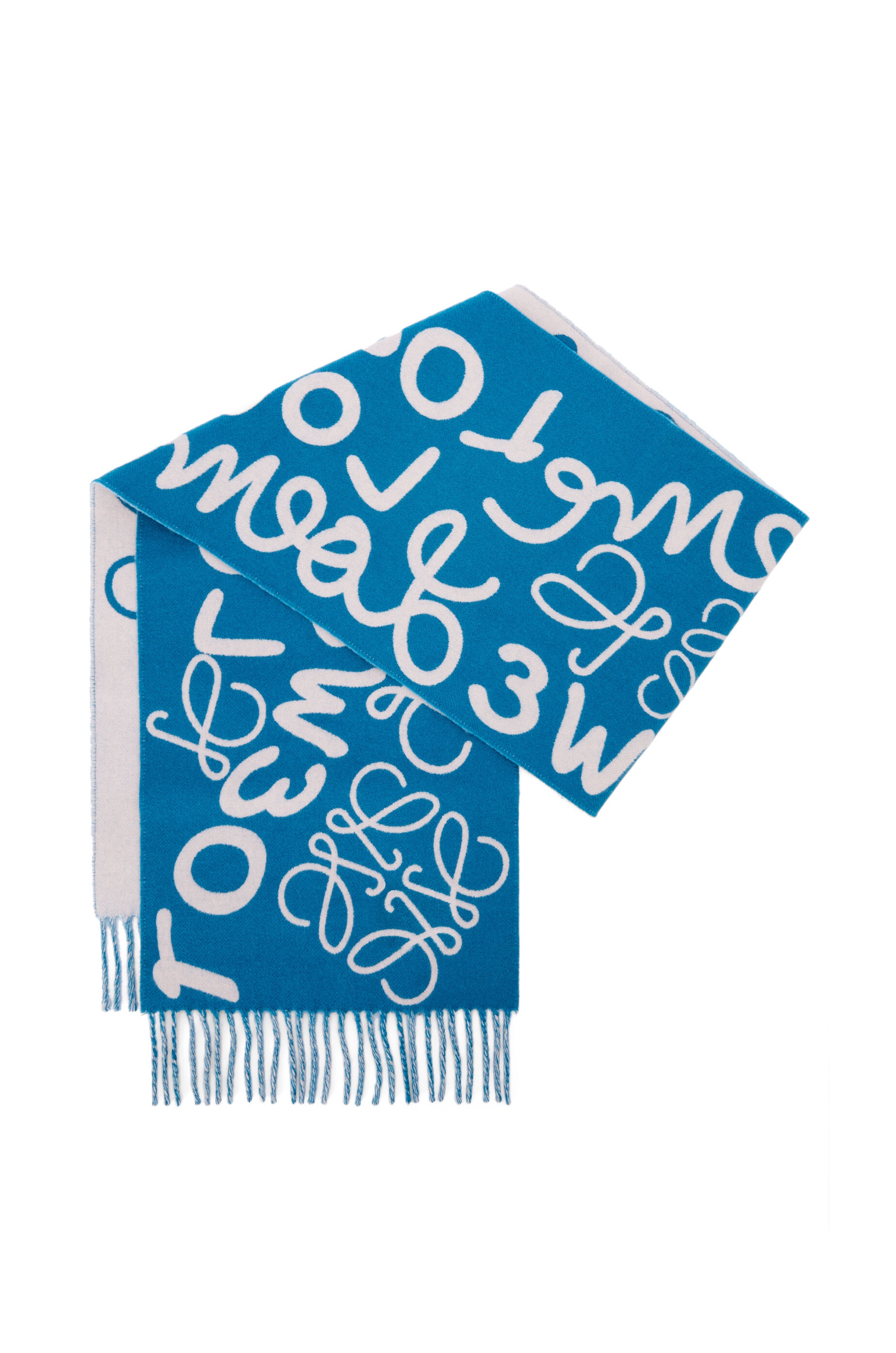 LOEWE scarf in wool and cashmere - 4