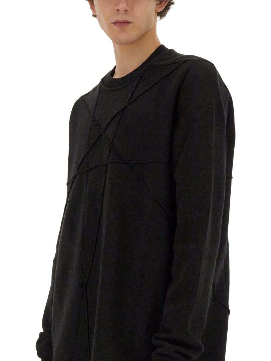 Rick Owens Drkshdw RICK OWENS DRKSHDW SWEATSHIRT WITH EMBROIDERY - 4