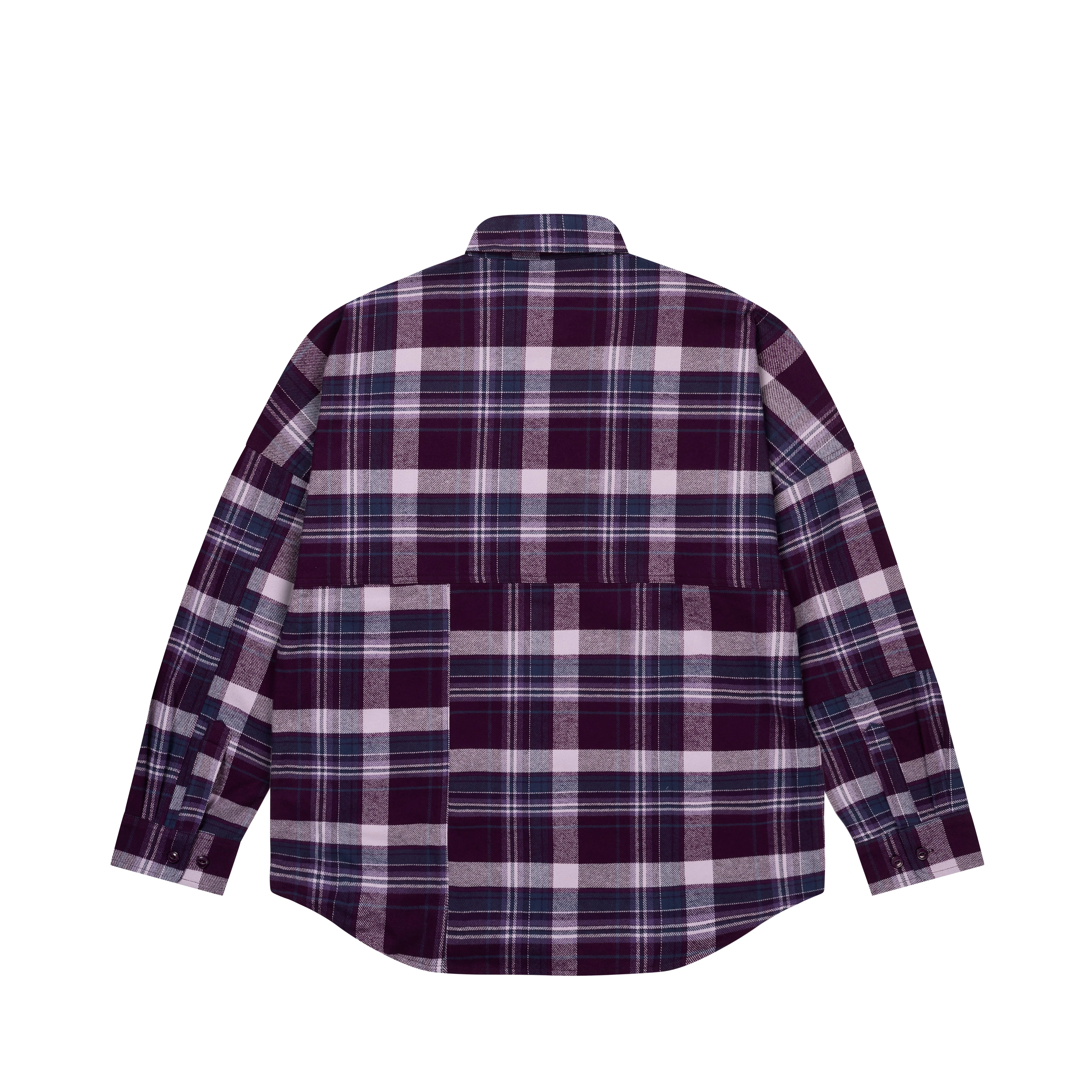 PALACE LUMBER YAK PATCH OVERSHIRT PURPLE | REVERSIBLE