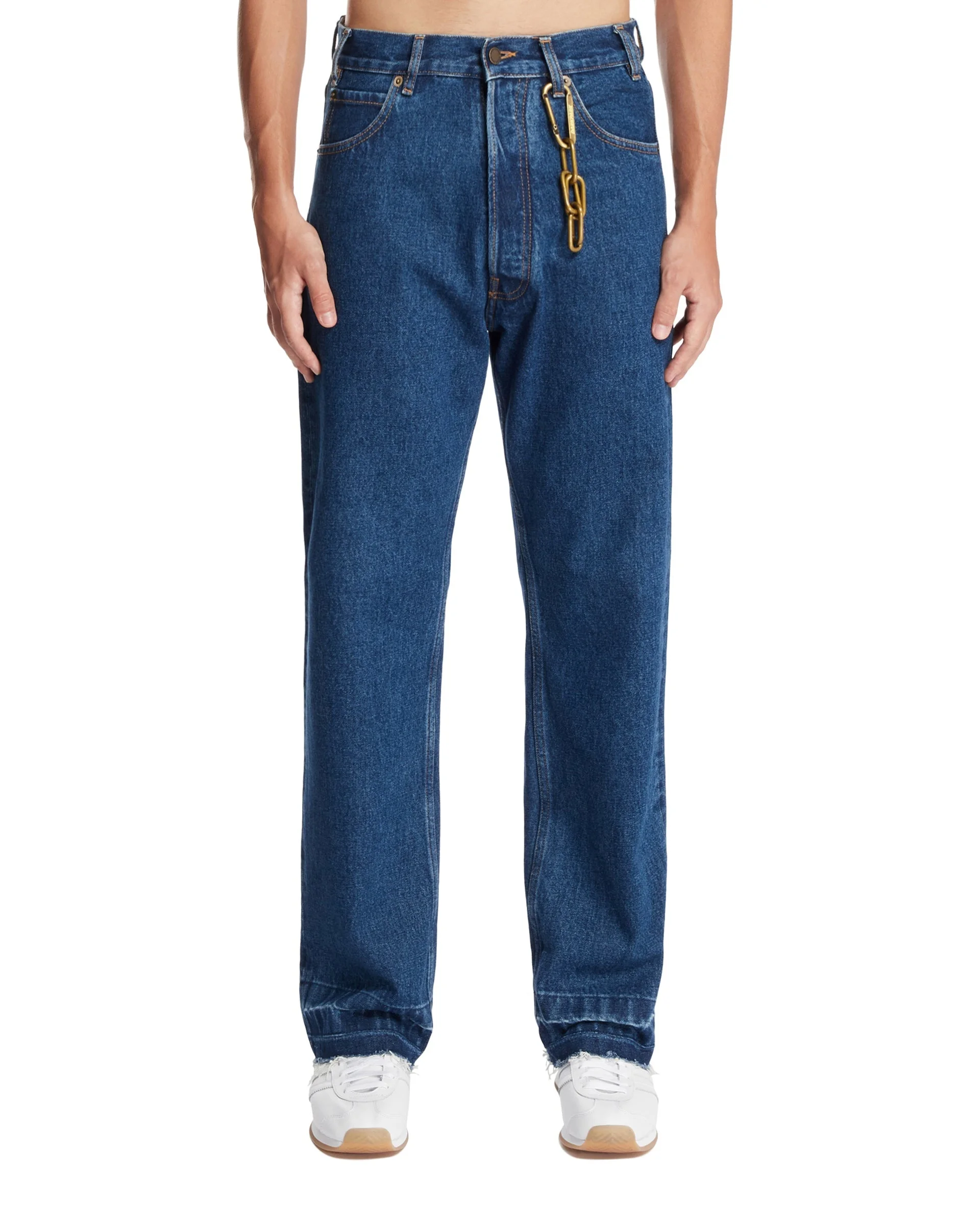 Blue Straight-Leg Jeans - 1