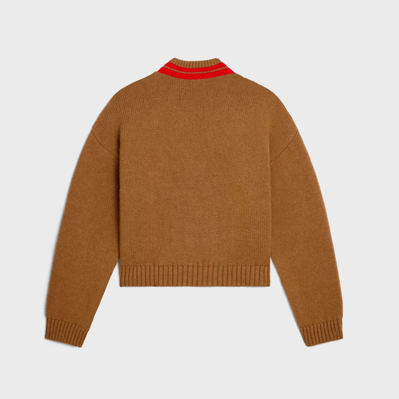 CELINE v-neck sweater IN cashmere outlook