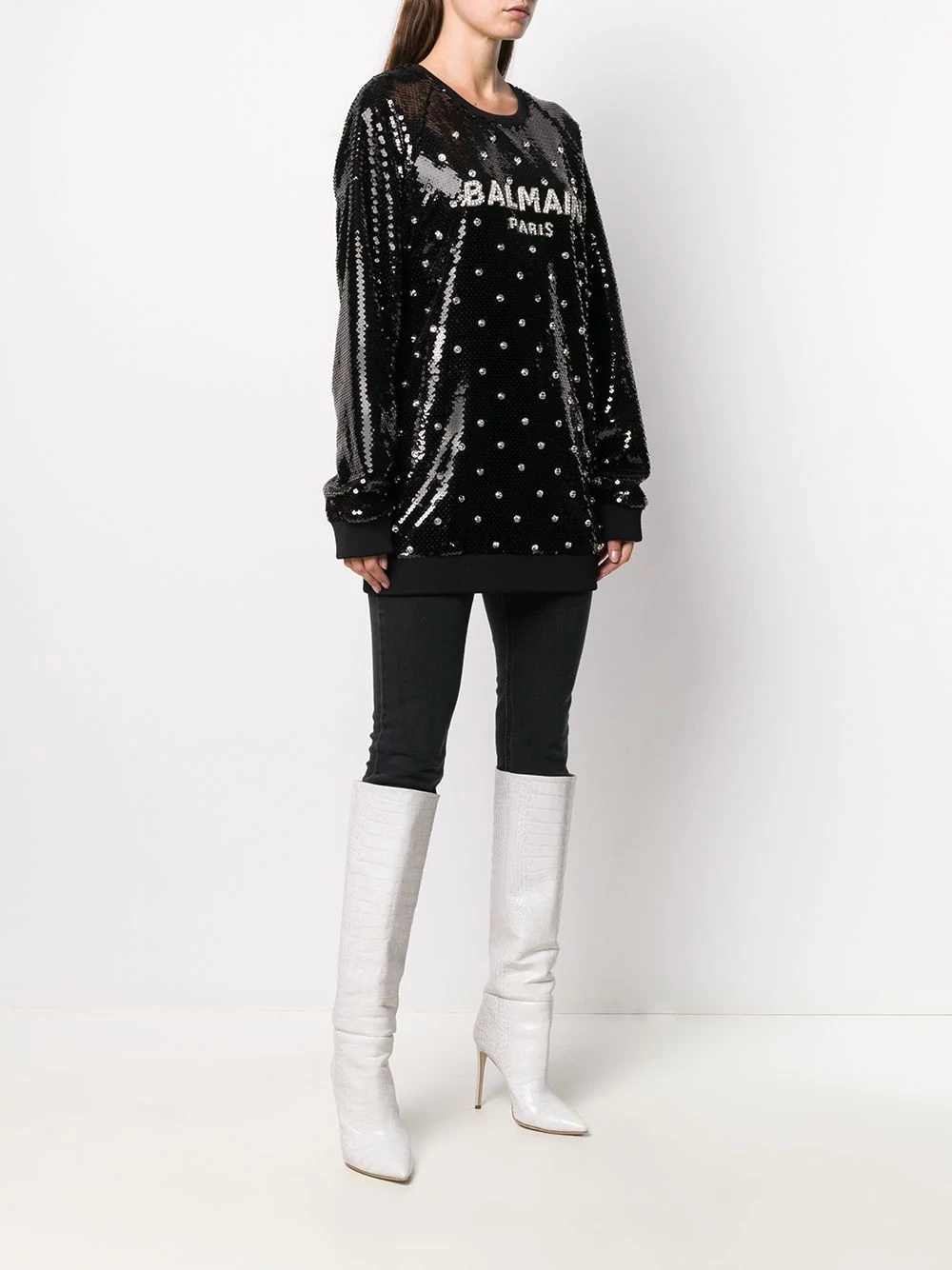 sequin embellished sweatshirt - 3