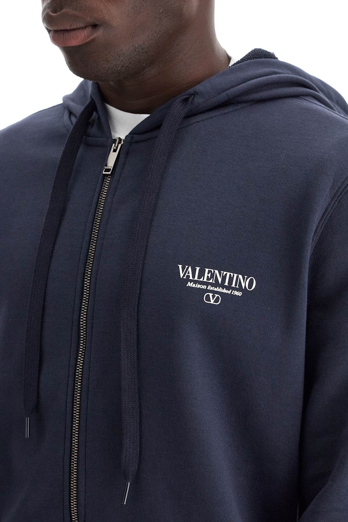 Valentino Garavani "Full Zip Sweatshirt With Logo Print Men - 4