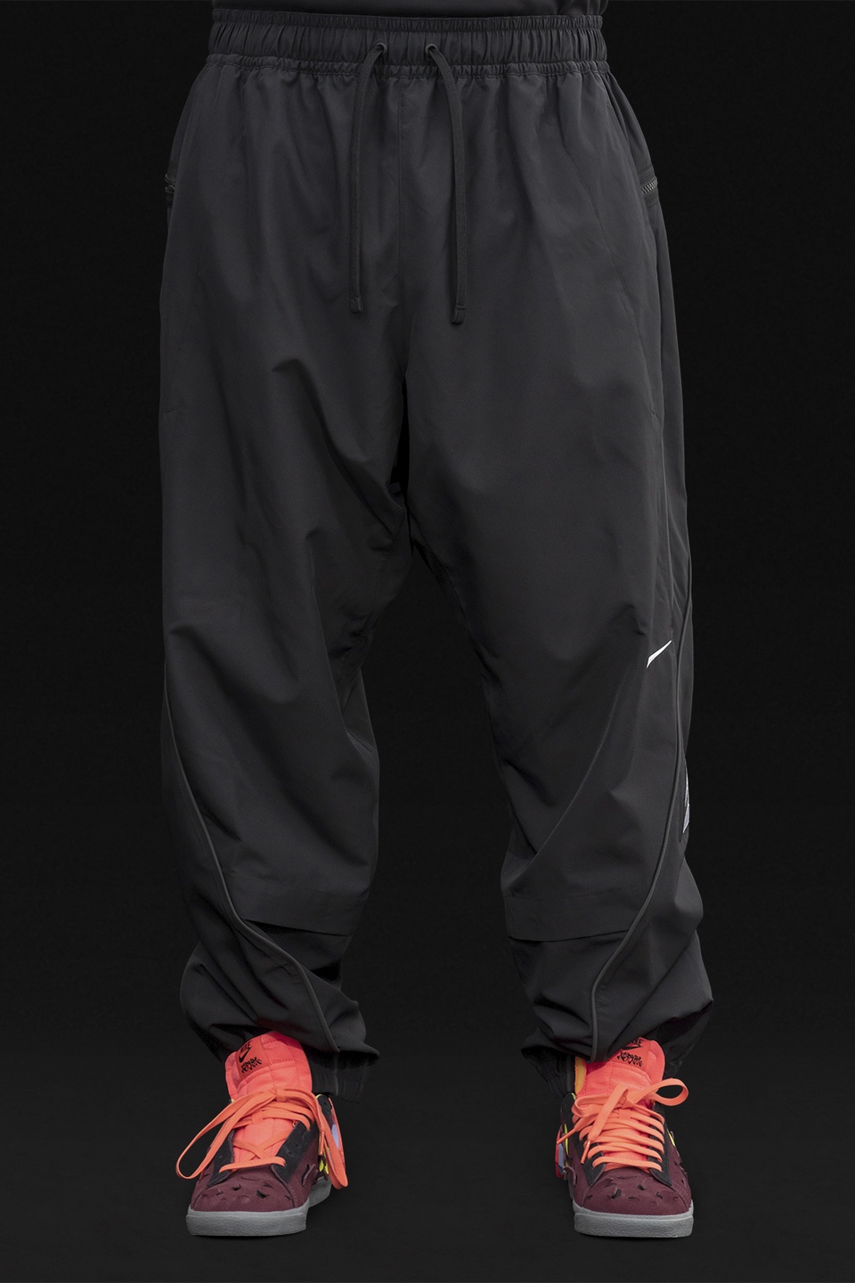 GGG-P2-010 Nike® Acronym® Track Pant Woven Black/Black - 1