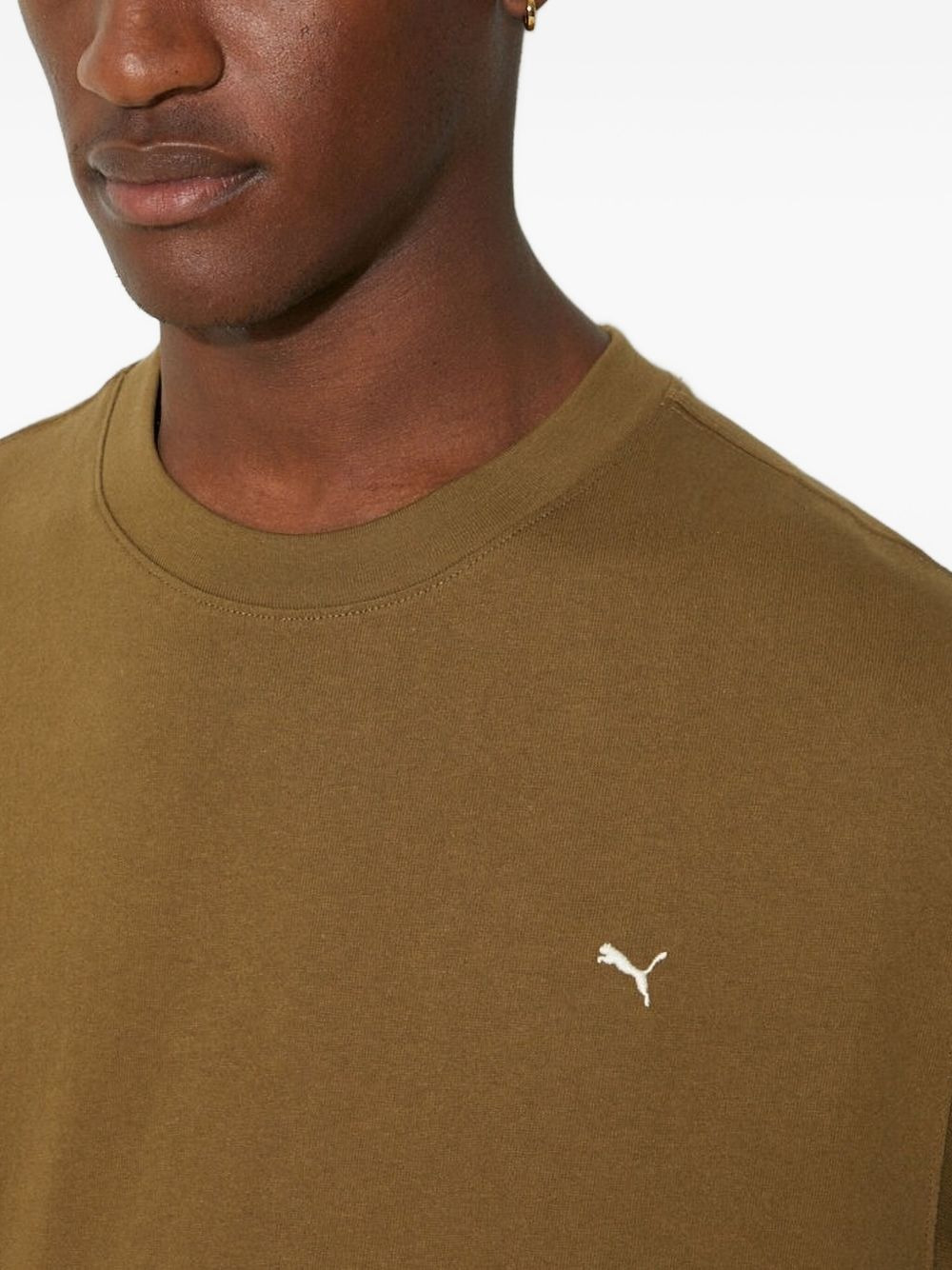 embroidered-logo crew-neck T-shirt - 5