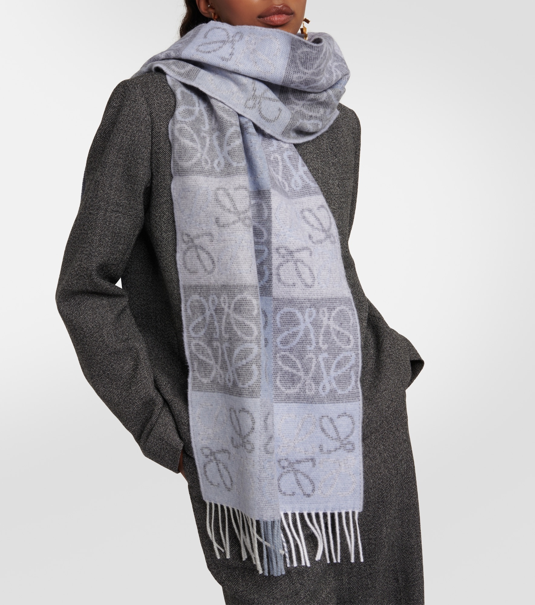 Anagram wool and cashmere scarf - 2
