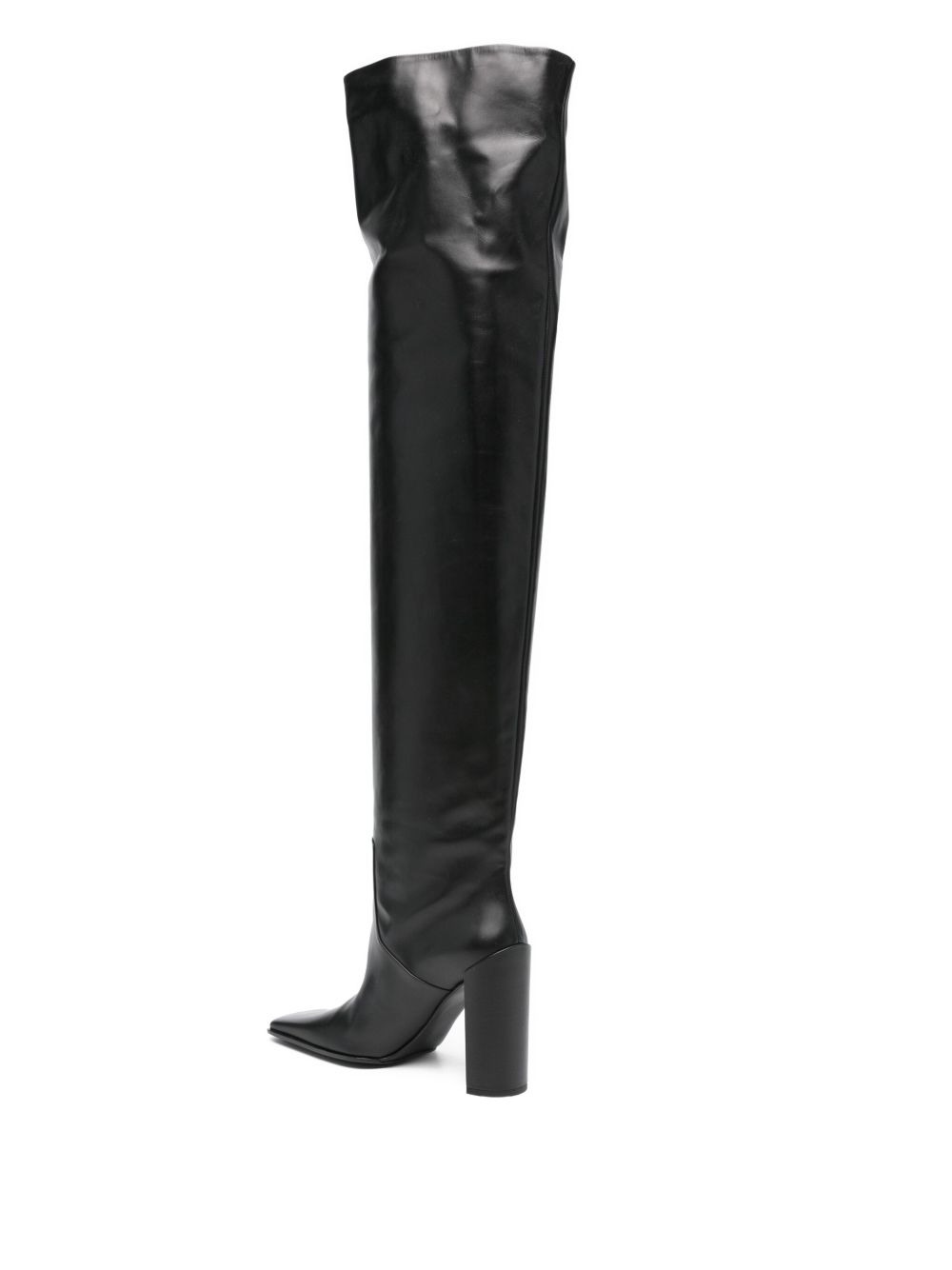 90mm square-toe knee-high boots - 3