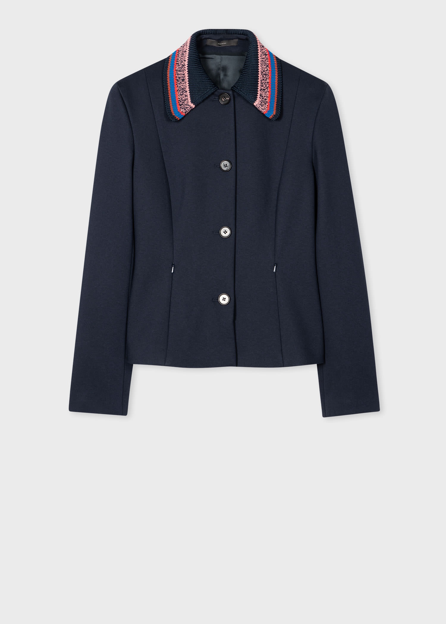 Navy Milano Jersey Jacket - 1