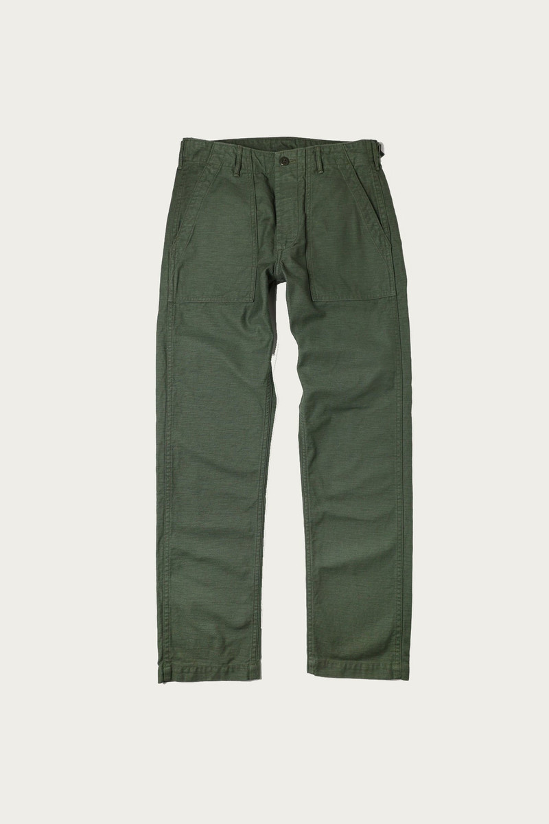 Slim Fit Fatigue Pants - Green 1
