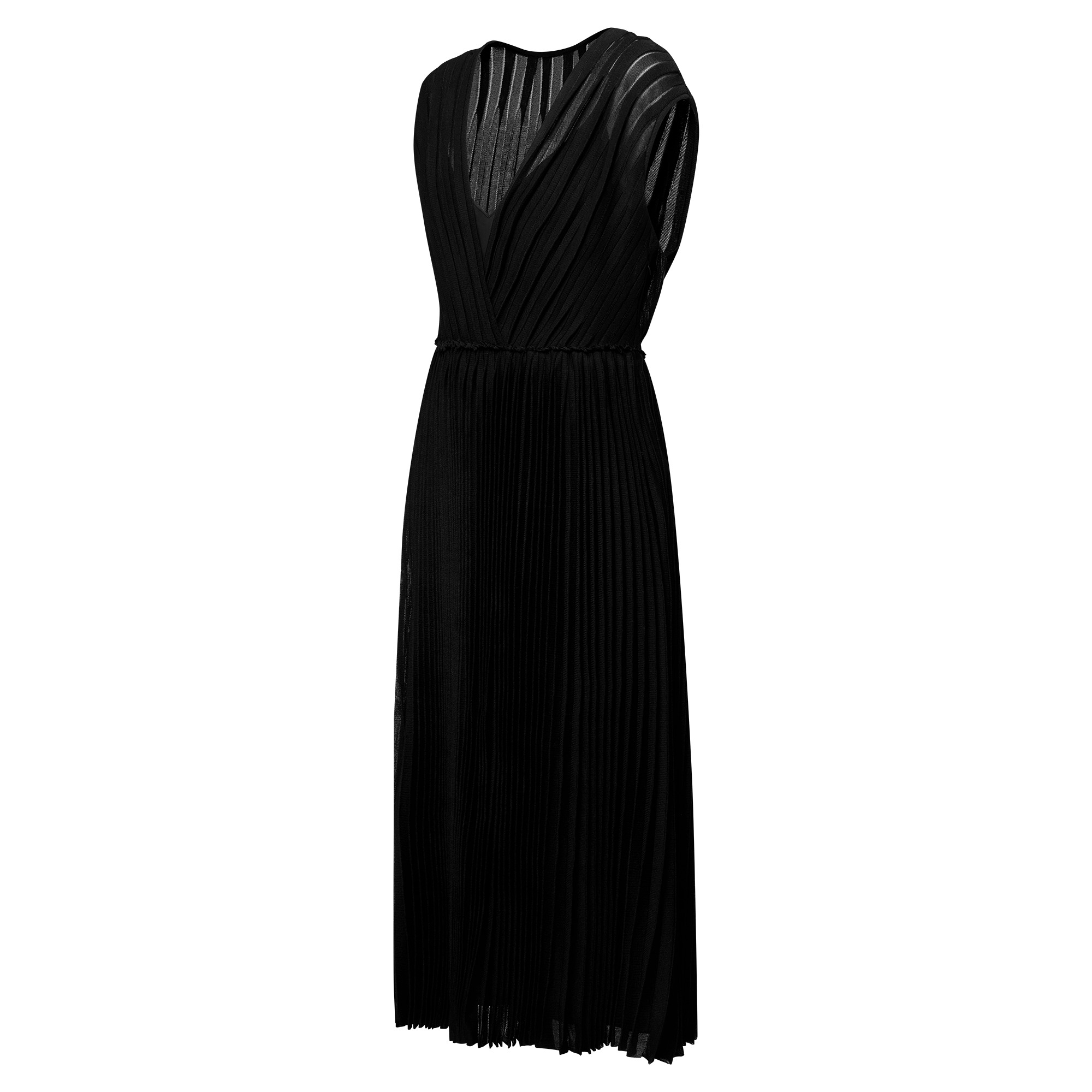 Pleated Silk Dress - 2