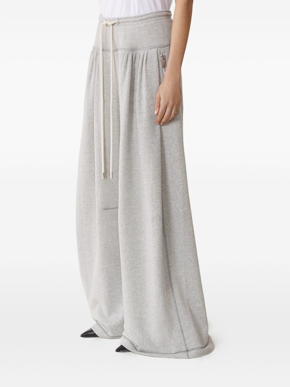 pleated drawstring trousers - 3