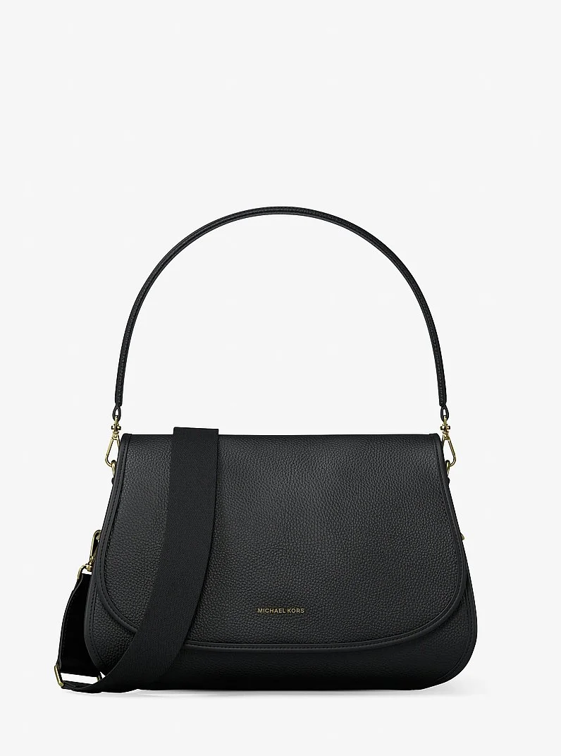 Holmes Medium Pebbled Leather Convertible Messenger Bag - 1