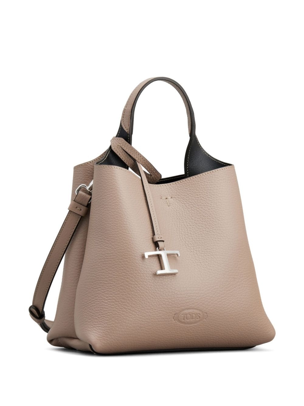 mini leather tote bag - 2