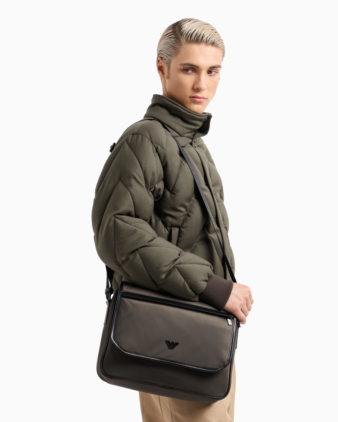 ASV RECYCLED NYLON MESSENGER BAG - 6
