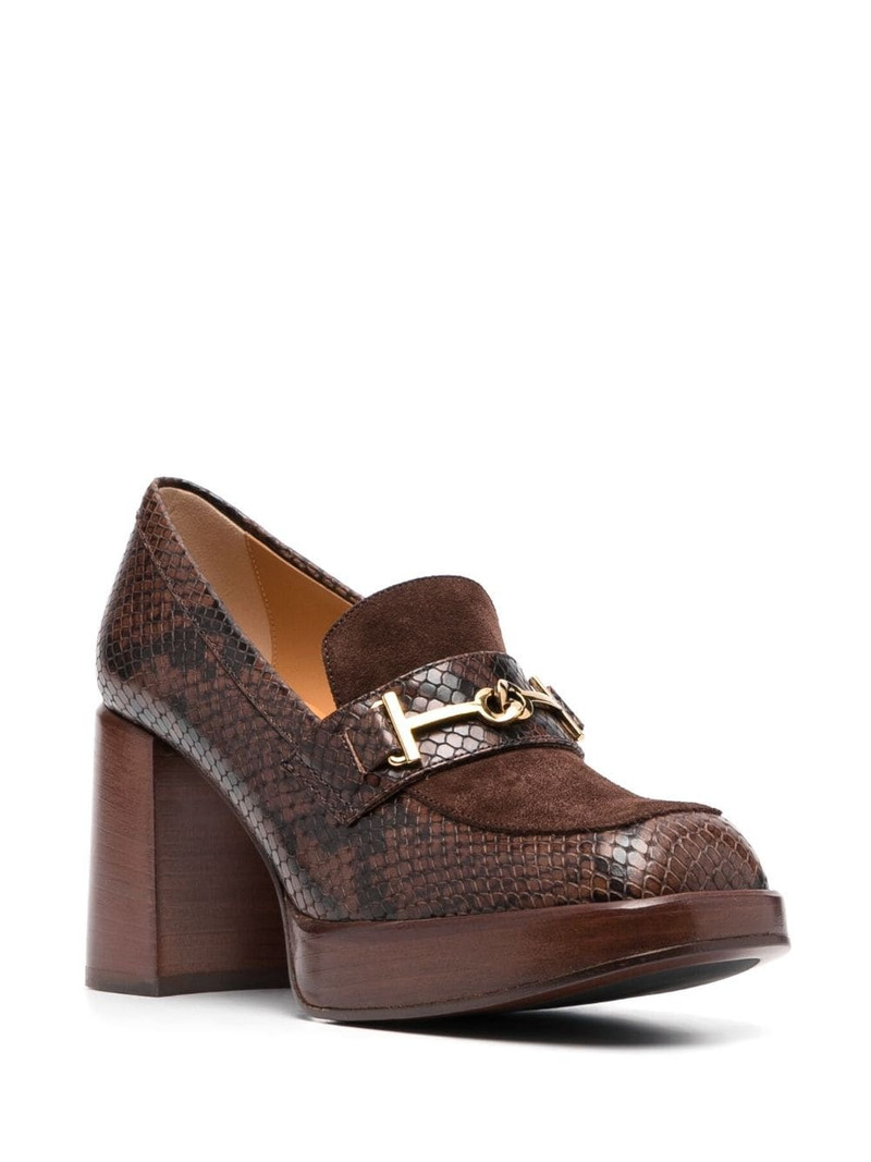 Tod's 80mm square-toe pumps outlook