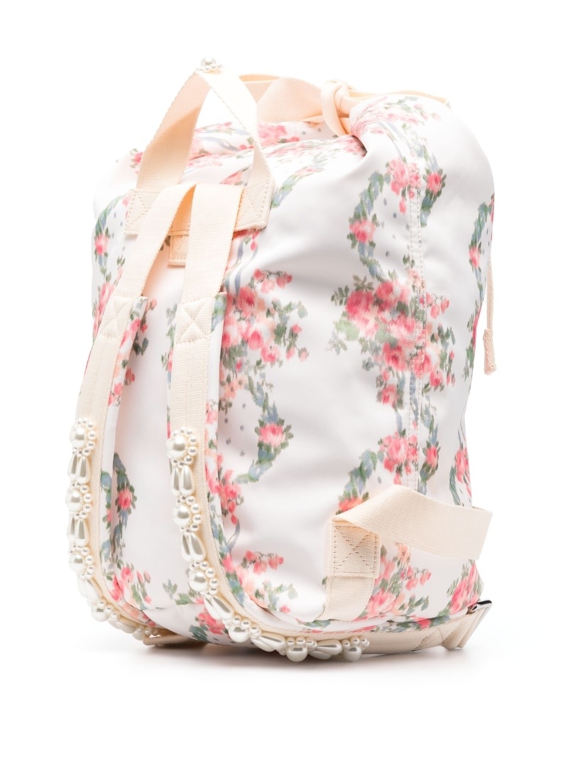floral-print backpack - 3