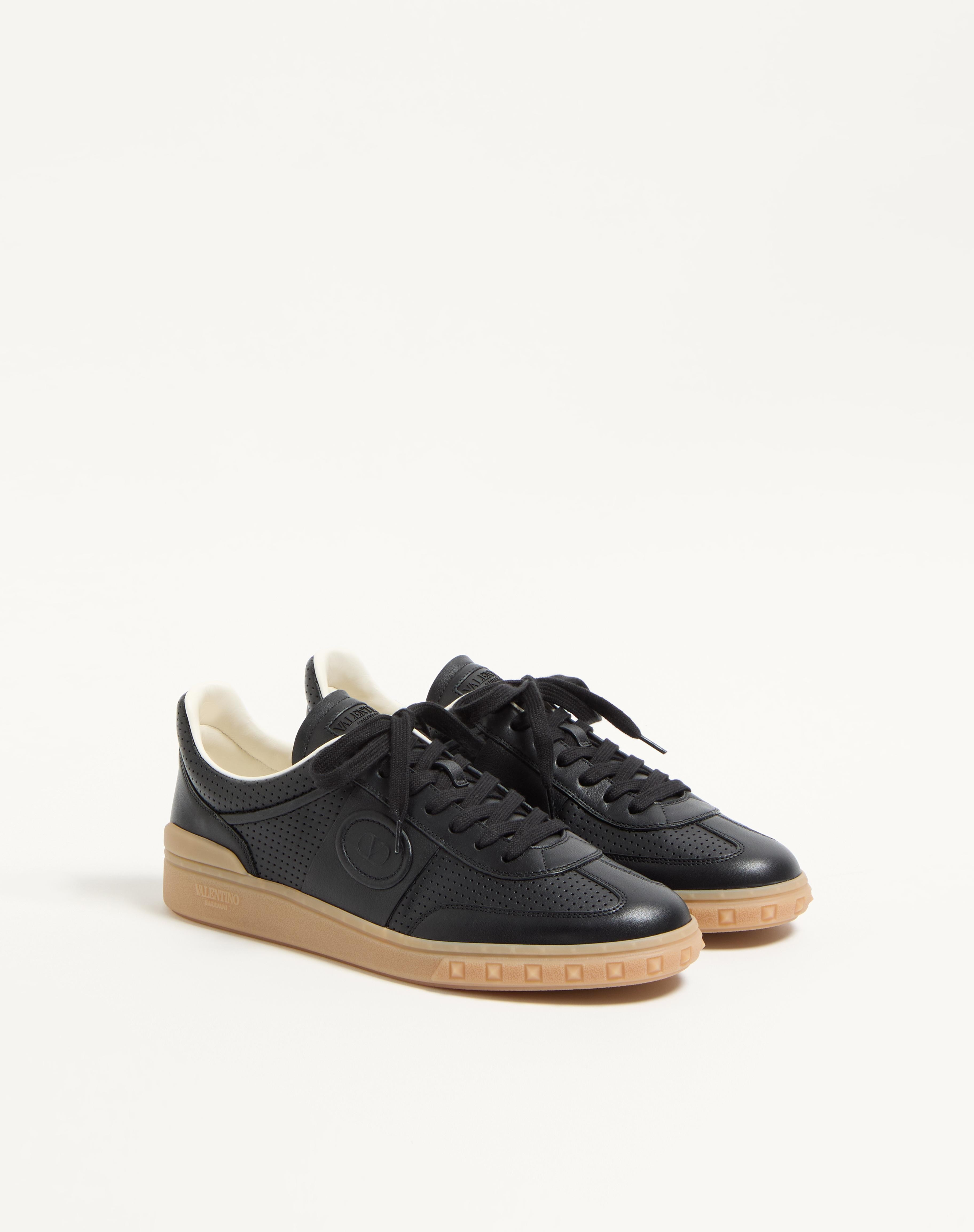 UPVILLAGE LOW-TOP SNEAKER IN PERFORATED NAPPA LEATHER - 3