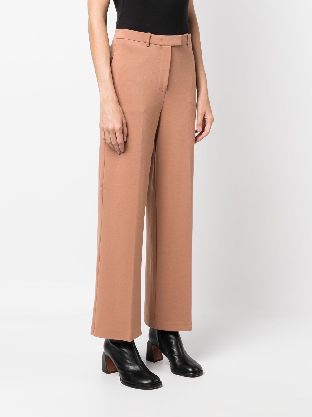 mid-rise straight-leg trousers - 3